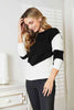 Woven Right Two - Tone Openwork Rib - Knit Sweater - Carbone's Marketplace