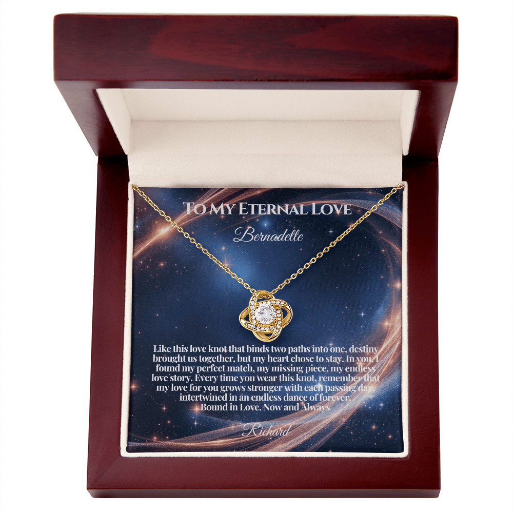 Written in the Stars - Love Knot Necklace - Carbone's Marketplace