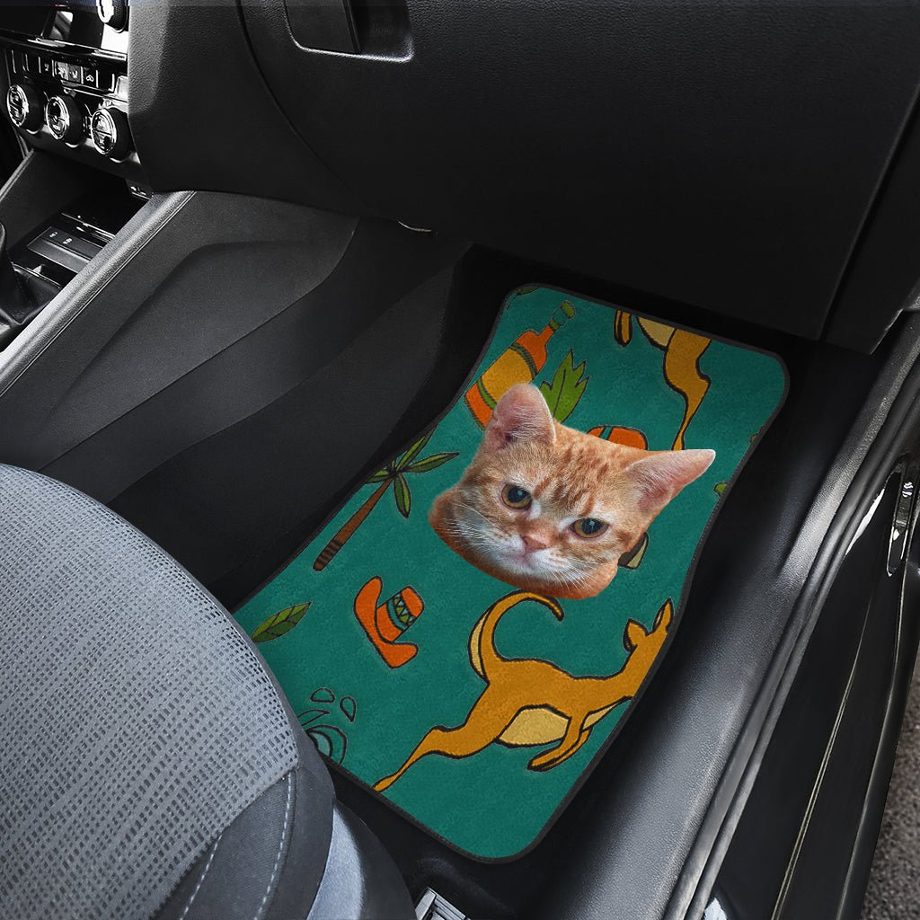 Yellow cat Car Floor Mat - Carbone's Marketplace