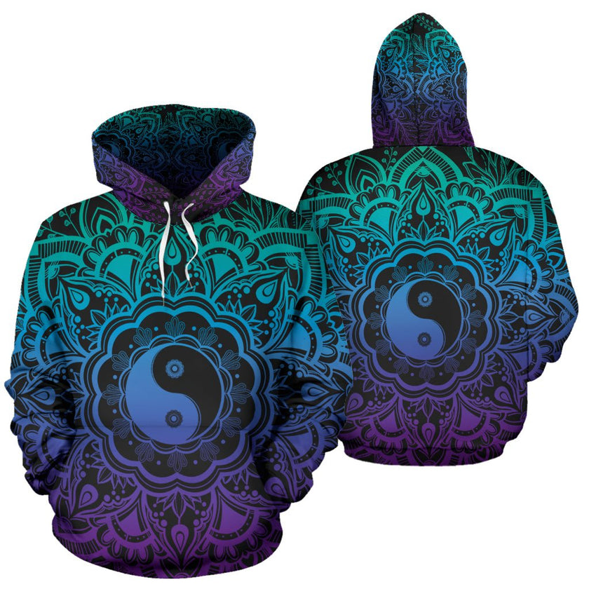 YinYang Mandala 2 Hoodie - Carbone's Marketplace