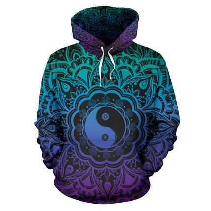 YinYang Mandala 2 Hoodie - Carbone's Marketplace