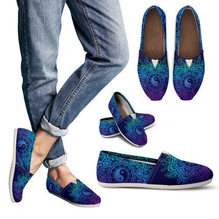 YinYang Mandala Handcrafted Casual Shoes - Carbone's Marketplace