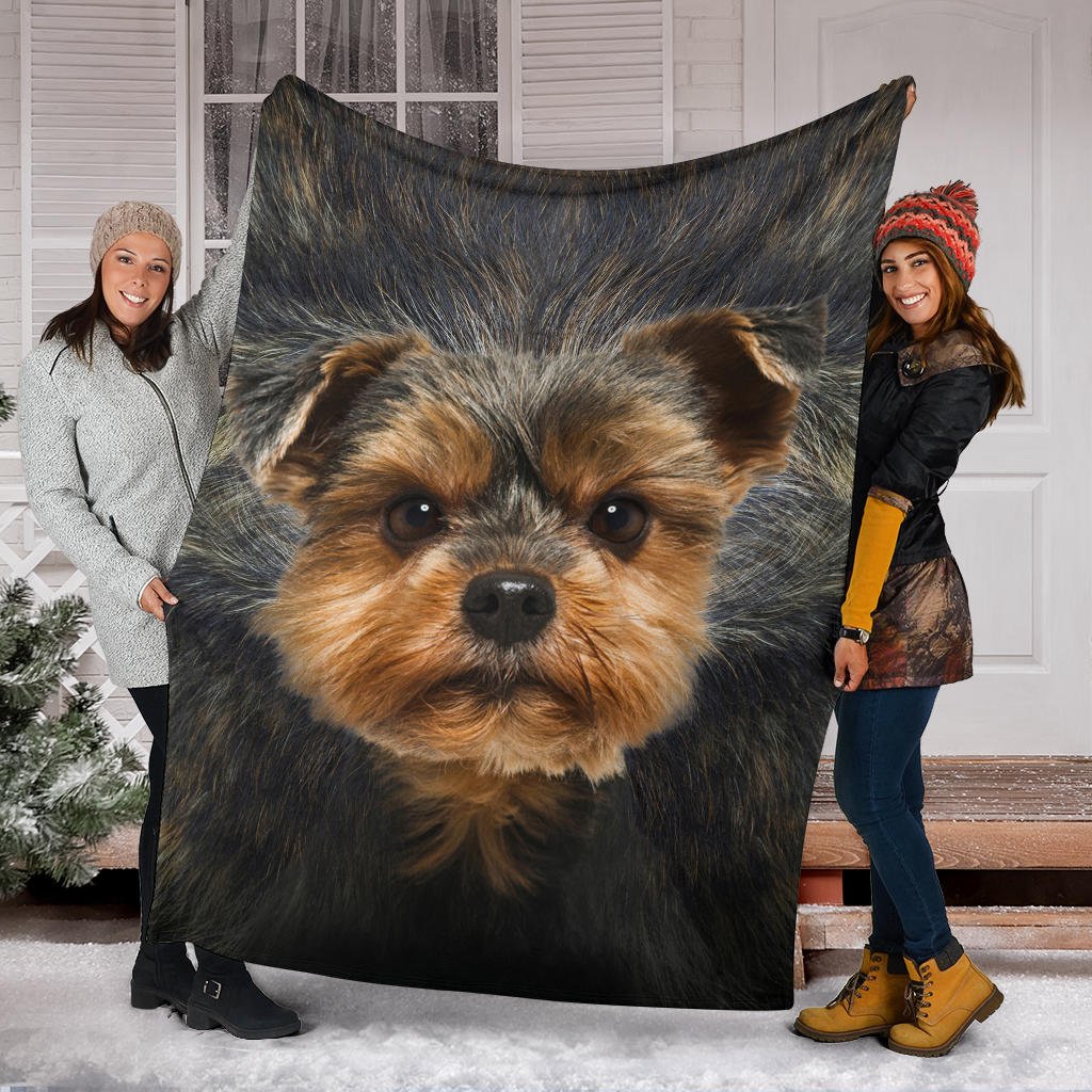 Yorkshire Terrier Face Hair Blanket - Carbone's Marketplace