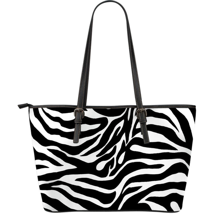 Zebra Print Large Leather Handbag - Carbone's Marketplace