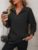 Zip - Up Dropped Shoulder Sweatshirt - Carbone's Marketplace