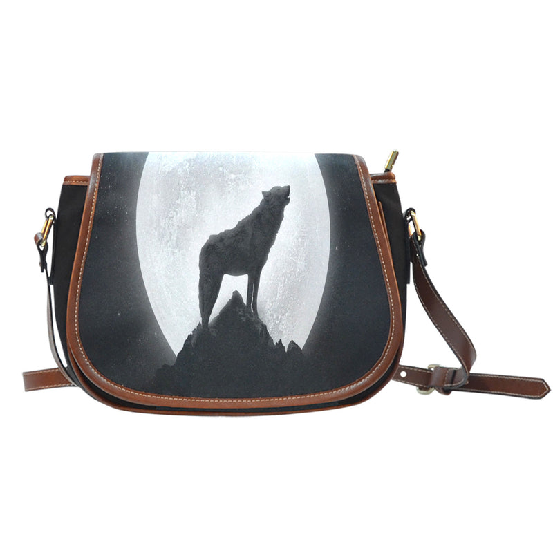 Wolf Howl Saddle Bag