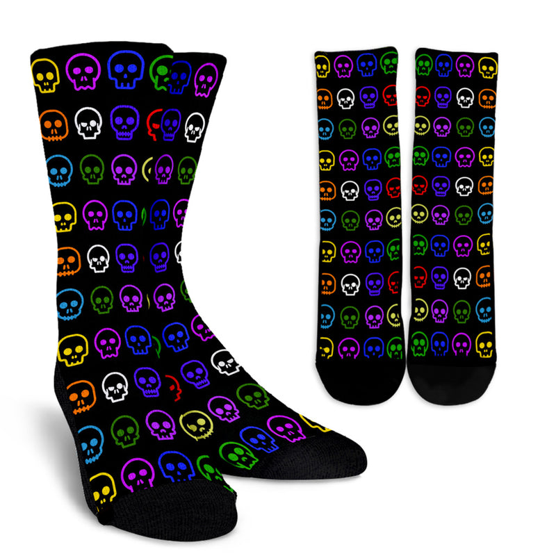 Skull Madness (Colorful) Crew Socks