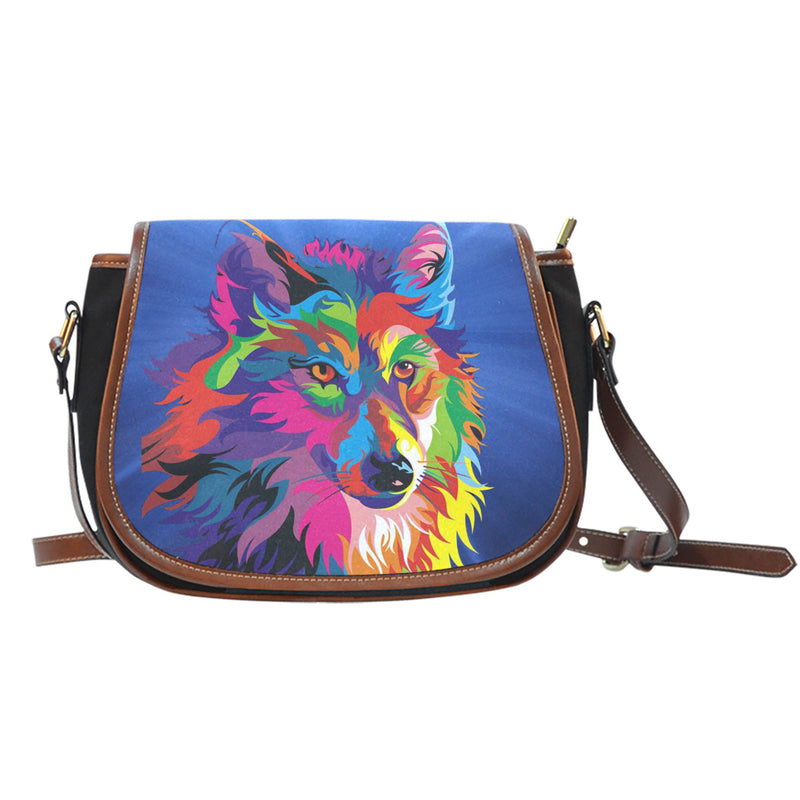 Wolf Color Saddle Bag