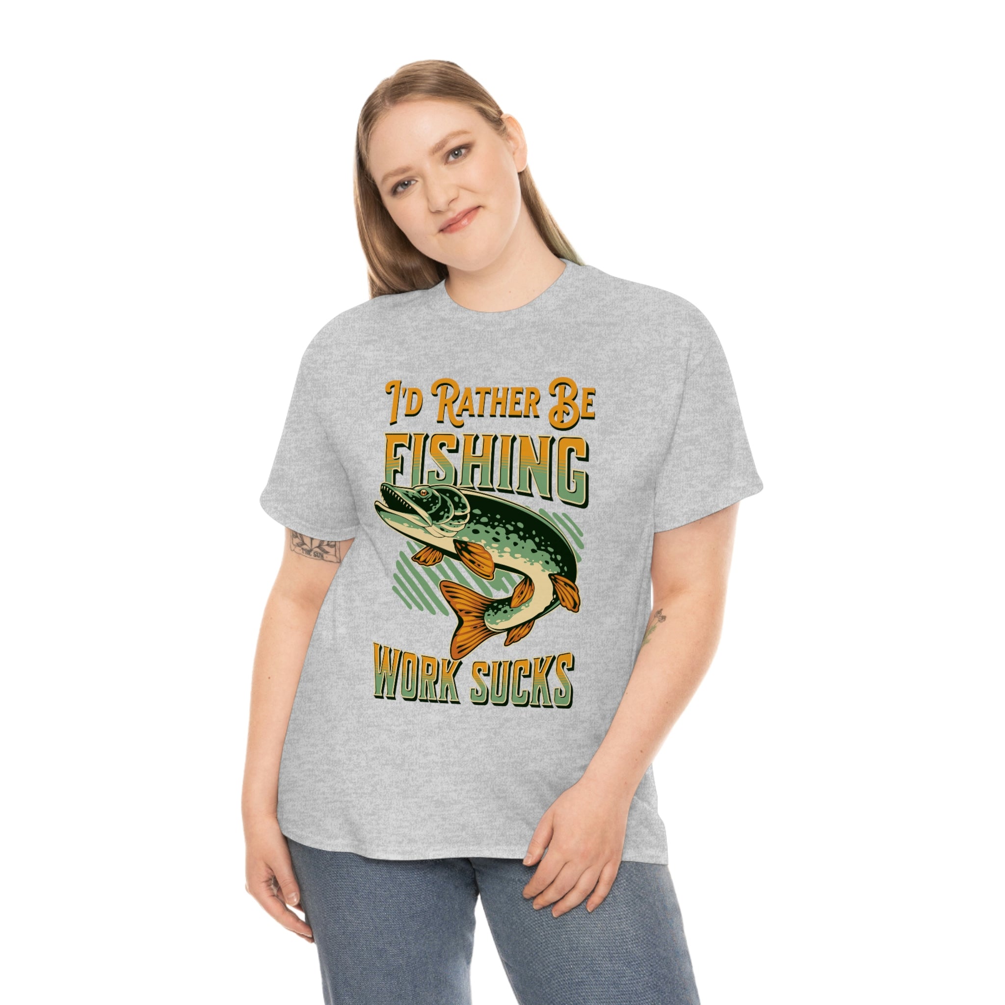 I'd Rather Be Fishing- Fun Shirt, Sport Shirt