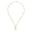 14K Gold Plated Infinity Cross Pendant Necklace - Carbone's Marketplace