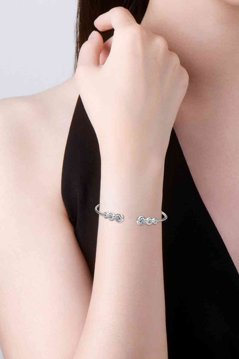 1.8 Carat Moissanite 925 Sterling Silver Bracelet - Carbone&