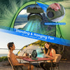 20000mAh Rechargeable Oscillating Camping Fan with Flashlight Hanging Hook Remote Control Portable Fan for Tent Emergency Power Bank Desk Fan with Timer Speed Setting - Carbone's Marketplace