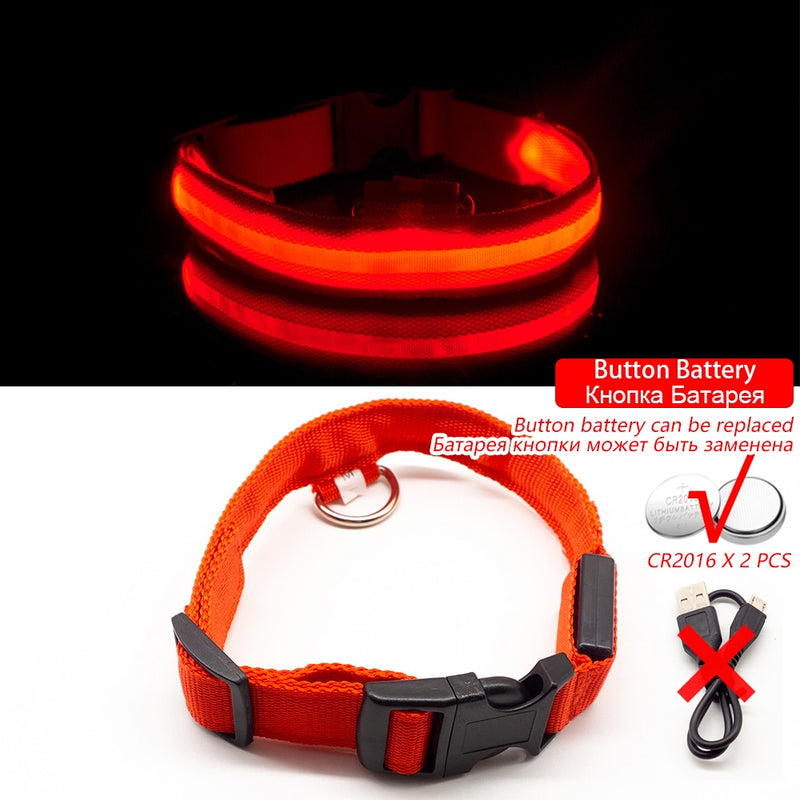 USB Charging Led Dog Collar-Boost Visibility and Safety - Never Lose Sight of Your Pet Again