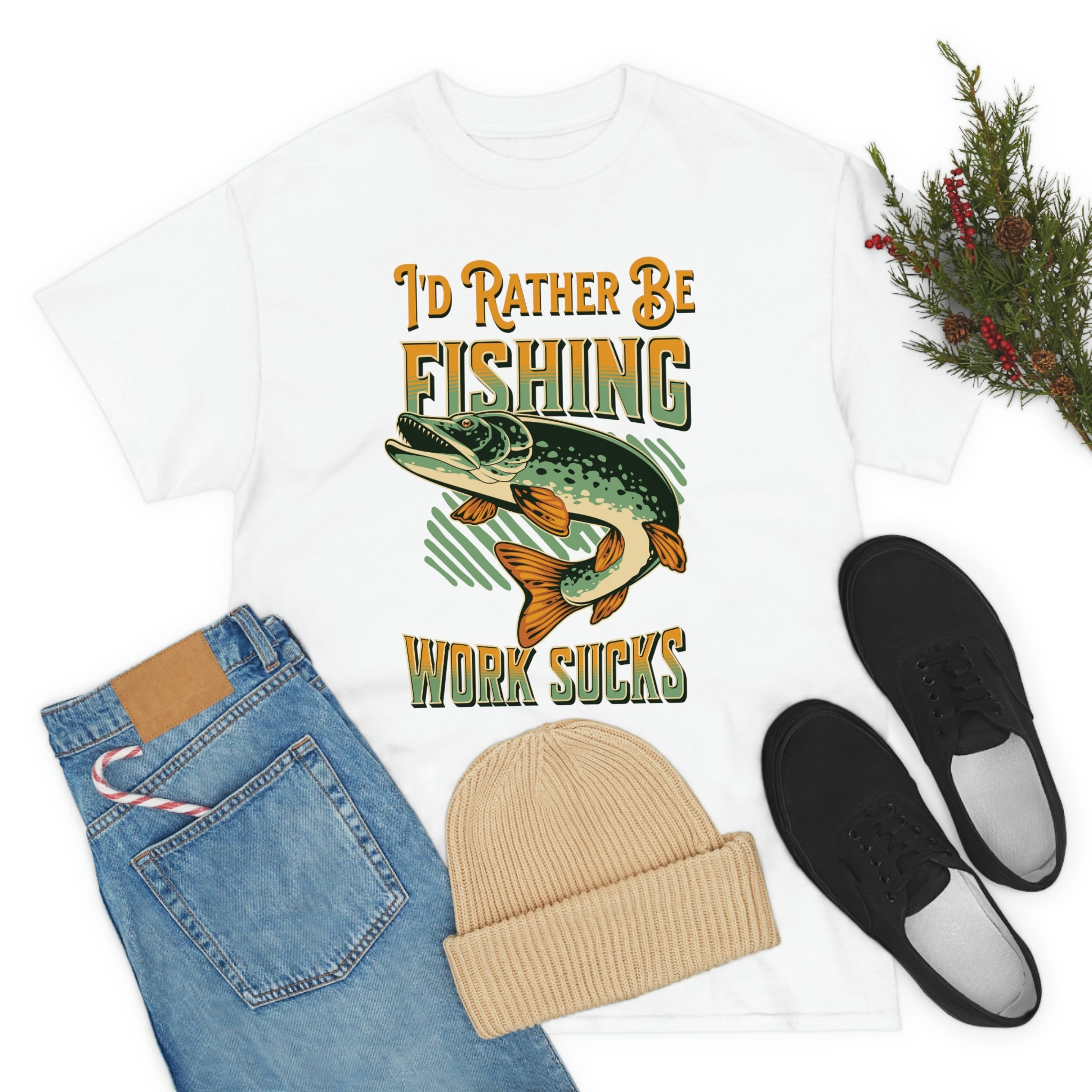 I'd Rather Be Fishing- Fun Shirt, Sport Shirt