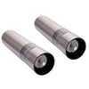 2pcs Stainless Steel Electric Automatic Pepper Mills Salt Grinder Silver - Carbone's Marketplace