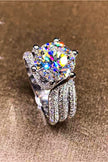 3 Carat Moissanite Three-Layer Ring - Carbone's Marketplace