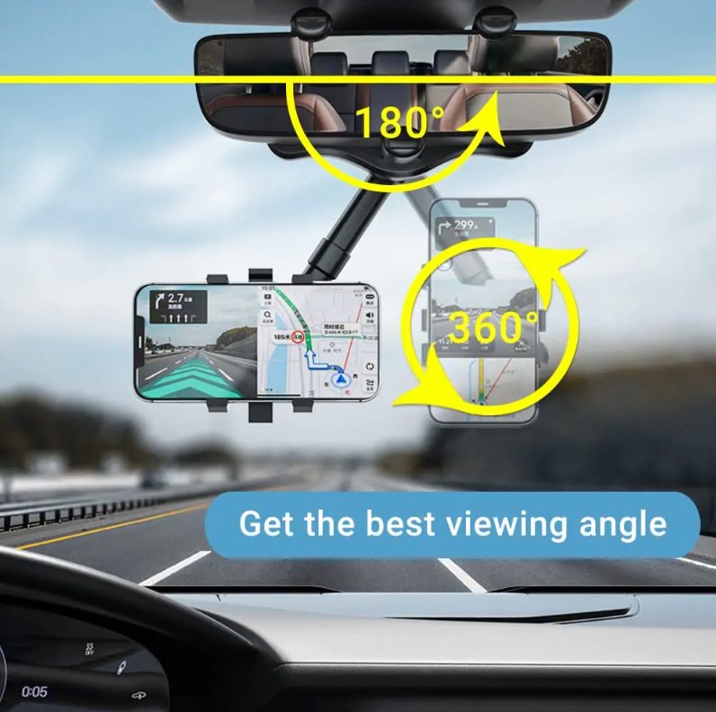 360° Rotatable Smart Phone Car Holder - Carbone's Marketplace