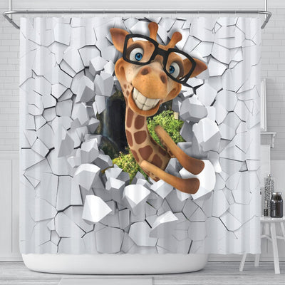3D Giraffe Shower Curtain - Carbone's Marketplace