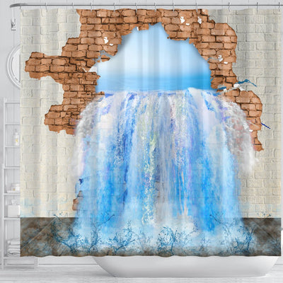 3D Shower Curtain - Water Leak - Carbone's Marketplace