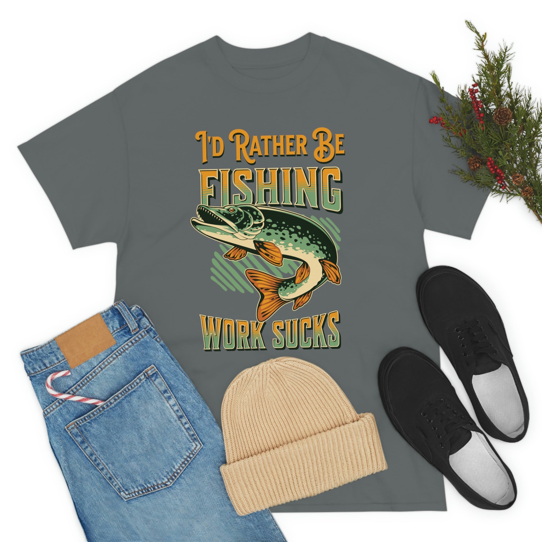 I'd Rather Be Fishing- Fun Shirt, Sport Shirt