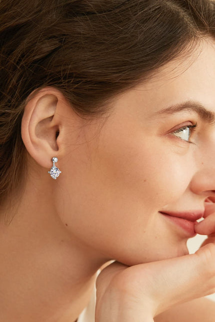 4 Carat Moissanite Drop Earrings - Carbone's Marketplace