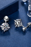 4 Carat Moissanite Drop Earrings - Carbone's Marketplace