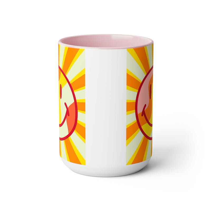 Sunshine Smiley Face Mugs, Sunshine Mug, Smily Face Mug