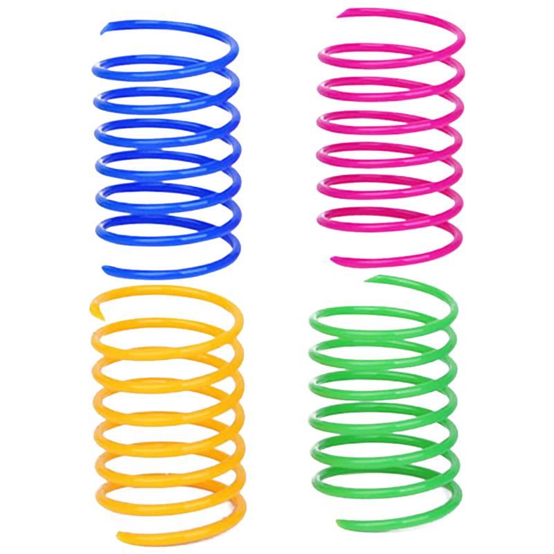 4Pcs Cat Colorful Spring Toys - Carbone's Marketplace