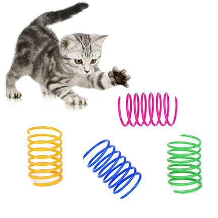 4Pcs Cat Colorful Spring Toys - Carbone's Marketplace
