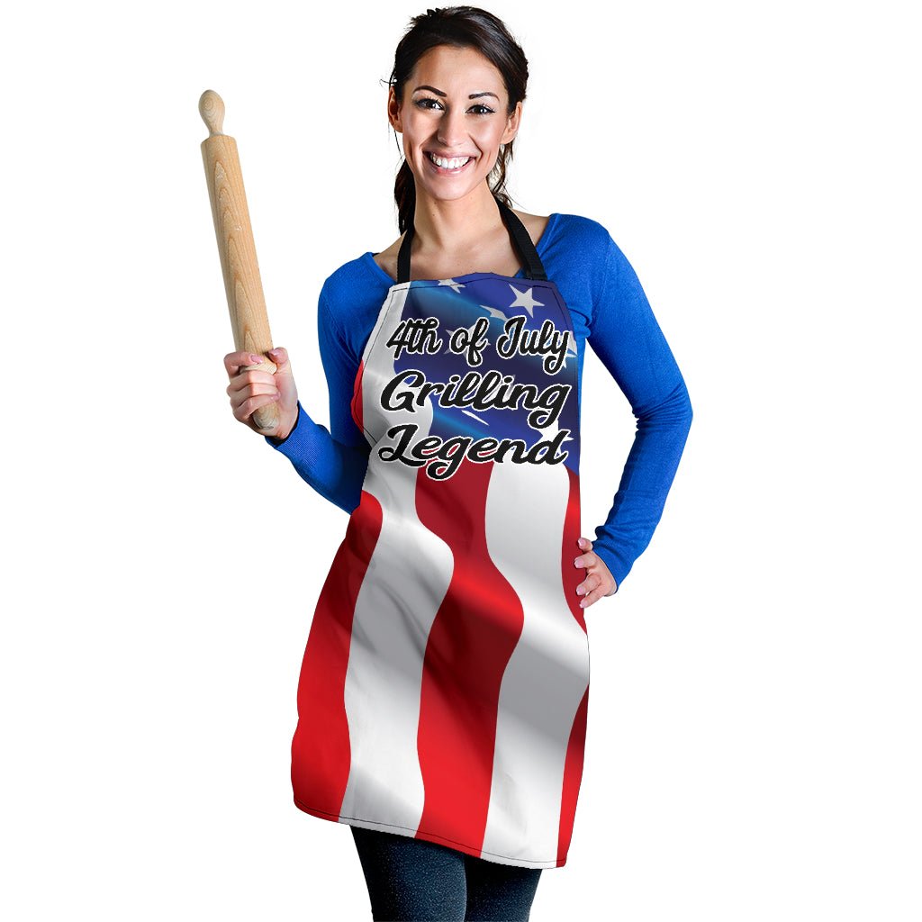 4th July Grilling Womens Apron - Carbone's Marketplace