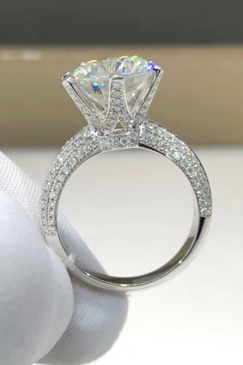 5 Carat Moissanite 6-Prong Ring - Carbone's Marketplace