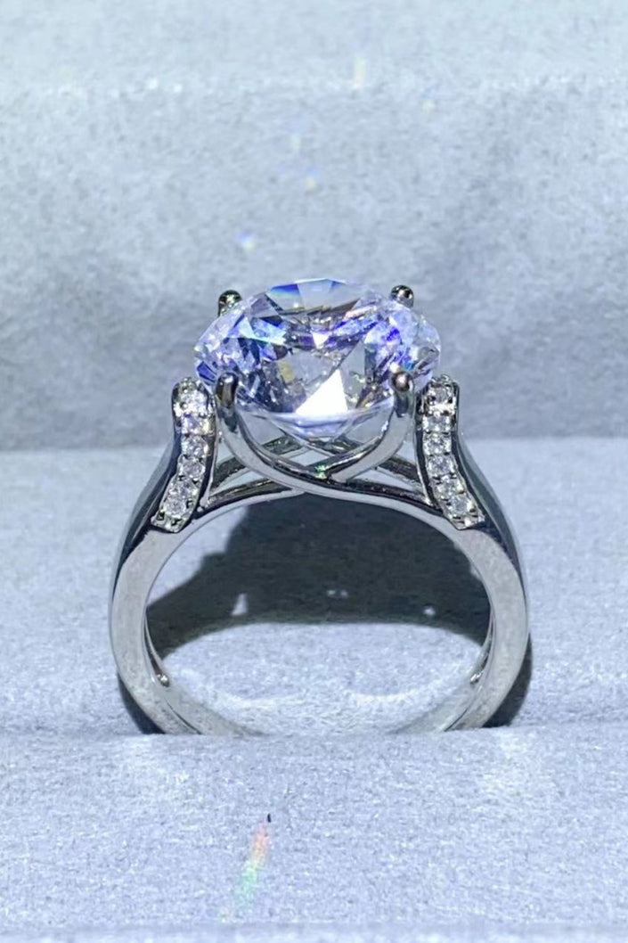 5 Carat Moissanite Platinum-Plated Ring - Carbone's Marketplace