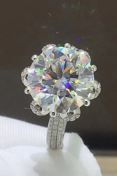 5 Carat Moissanite Side Stone Ring - Carbone's Marketplace