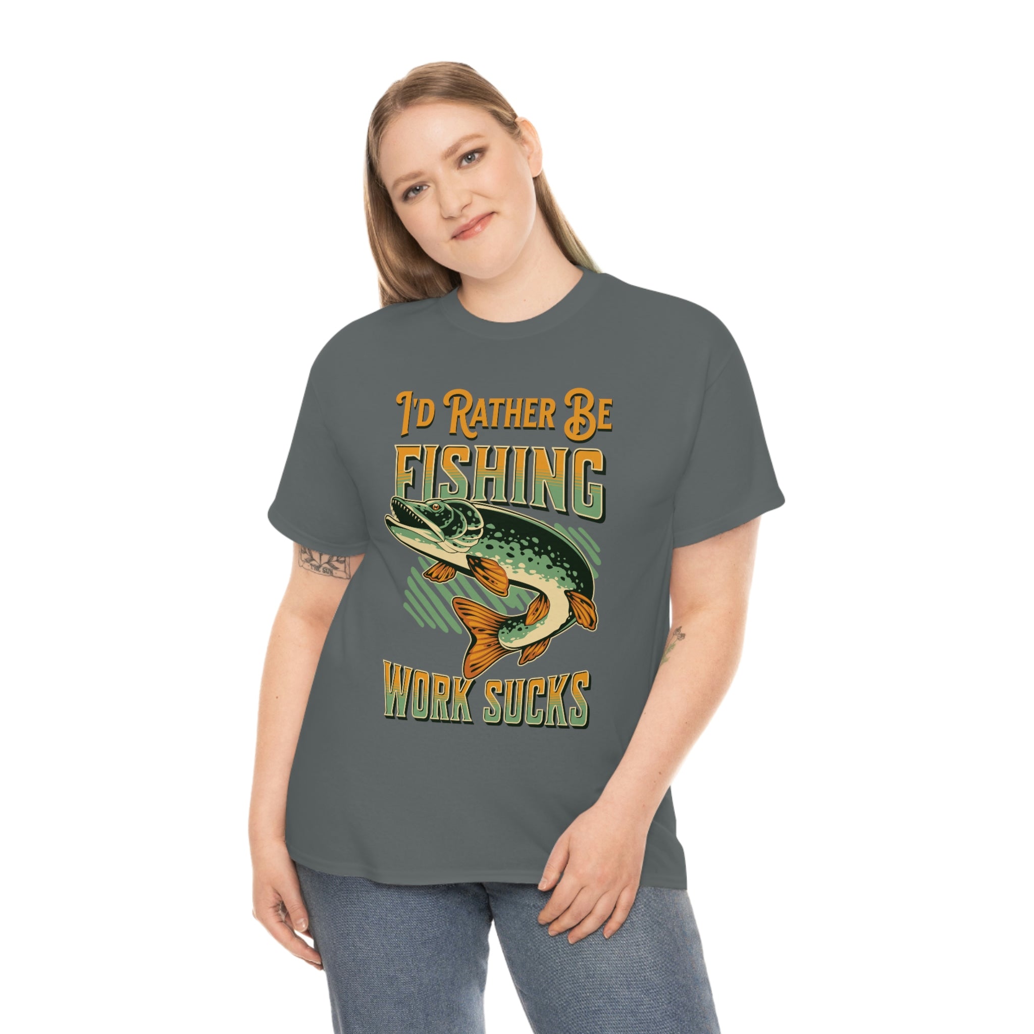 I'd Rather Be Fishing- Fun Shirt, Sport Shirt