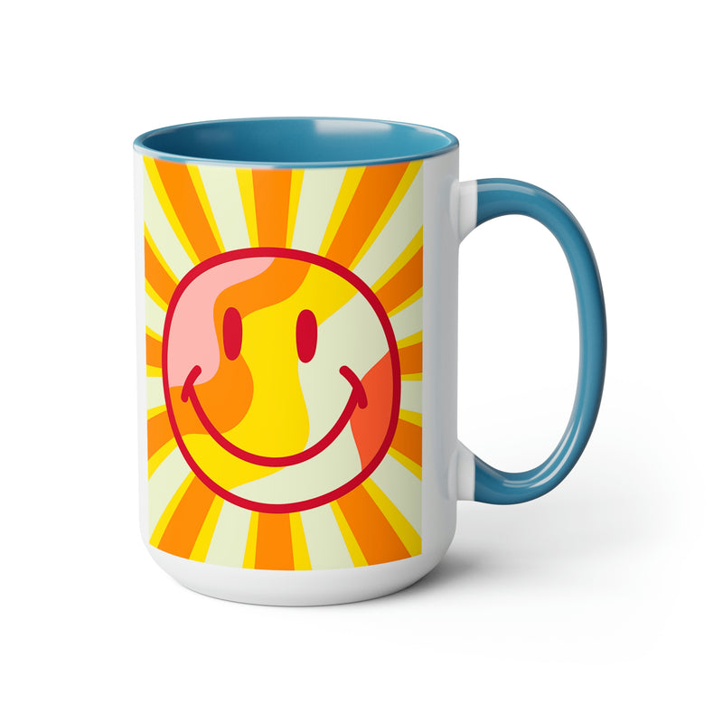 Sunshine Smiley Face Mugs, Sunshine Mug, Smily Face Mug