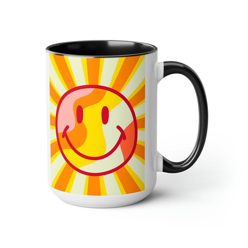 Sunshine Smiley Face Mugs, Sunshine Mug, Smily Face Mug