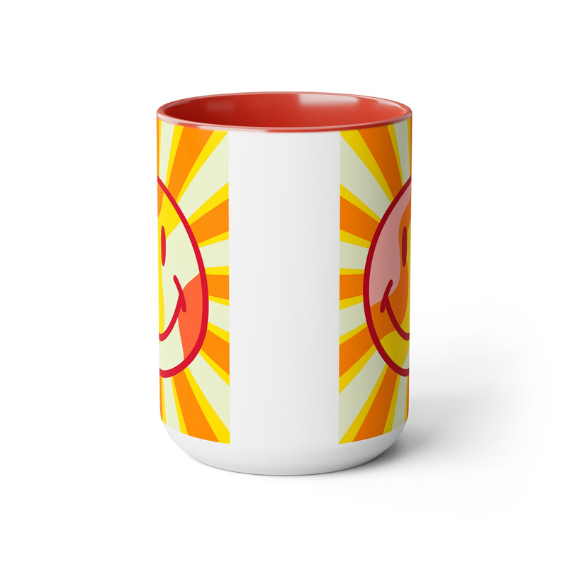 Sunshine Smiley Face Mugs, Sunshine Mug, Smily Face Mug