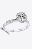 925 Sterling Silver 1 Carat Moissanite Ring - Carbone's Marketplace