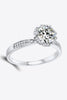 925 Sterling Silver 1 Carat Moissanite Ring - Carbone's Marketplace