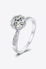 925 Sterling Silver 1 Carat Moissanite Ring - Carbone's Marketplace