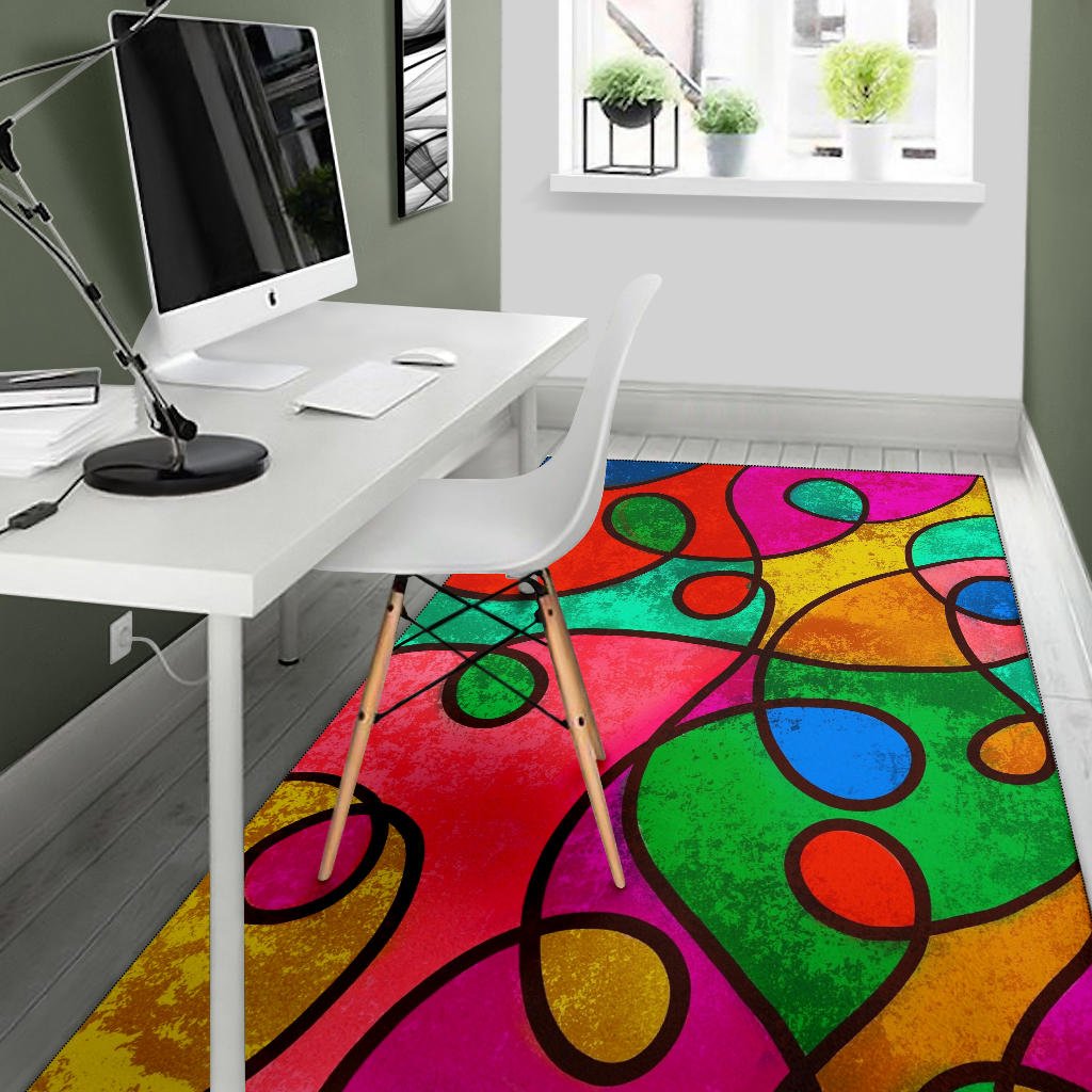 Abstract Loop Area Rug - Carbone's Marketplace