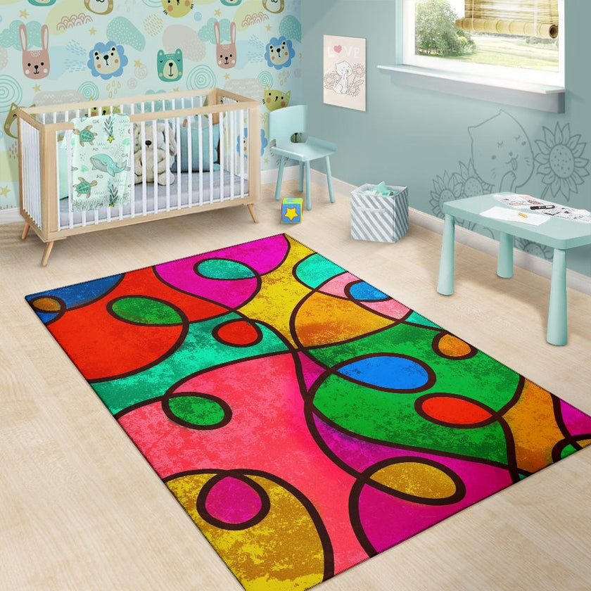 Abstract Loop Area Rug - Carbone's Marketplace