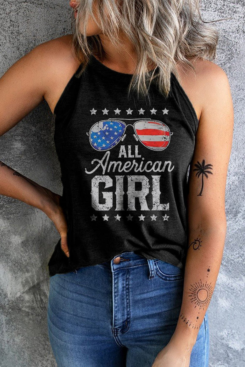 ALL AMERICAN GIRL Graphic Tank - Carbone&