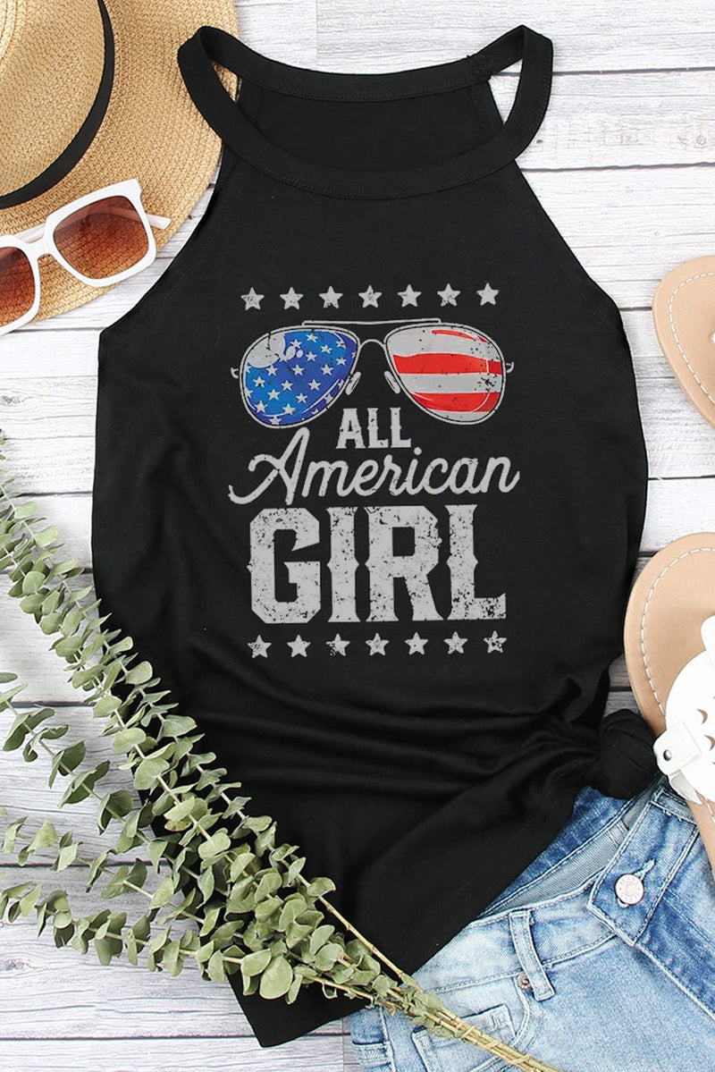 ALL AMERICAN GIRL Graphic Tank - Carbone&