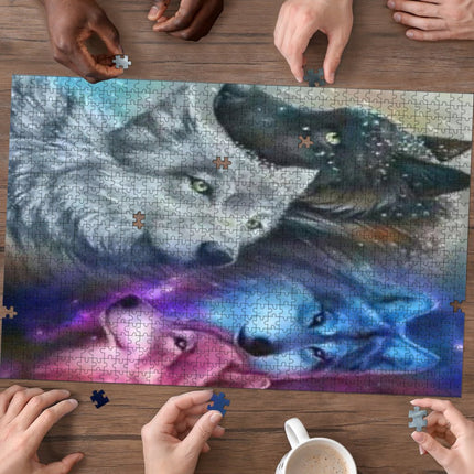 Amazing Wolves Portrait Jigsaw Puzzle