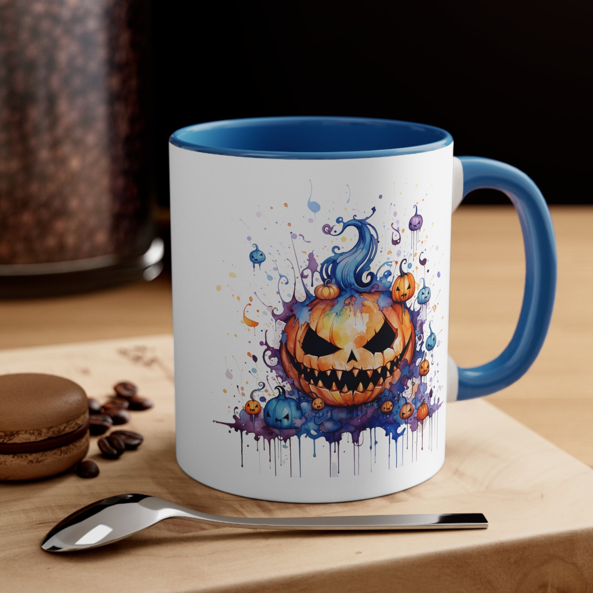 Angry Pumpkin Art Mug, 11oz