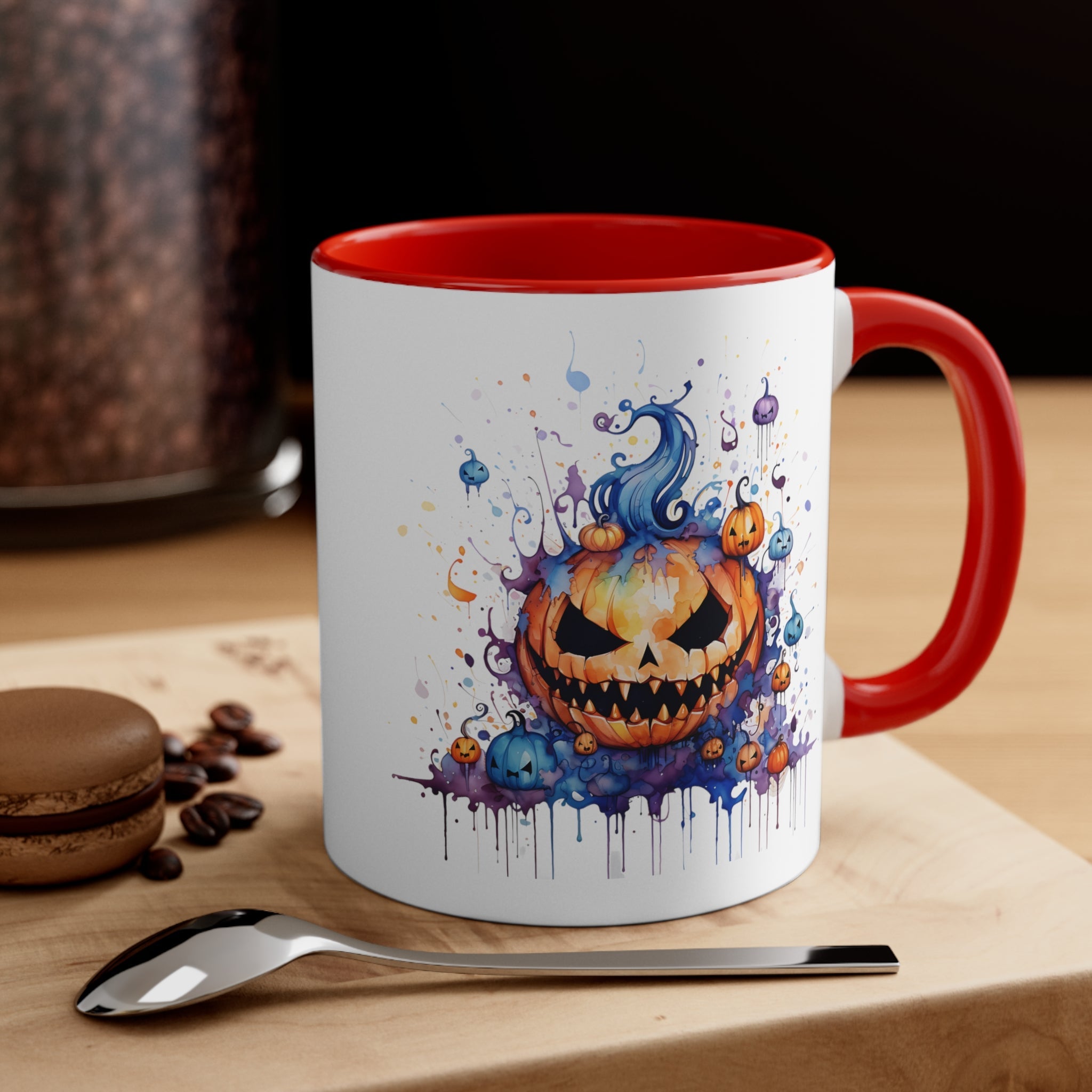 Angry Pumpkin Art Mug, 11oz