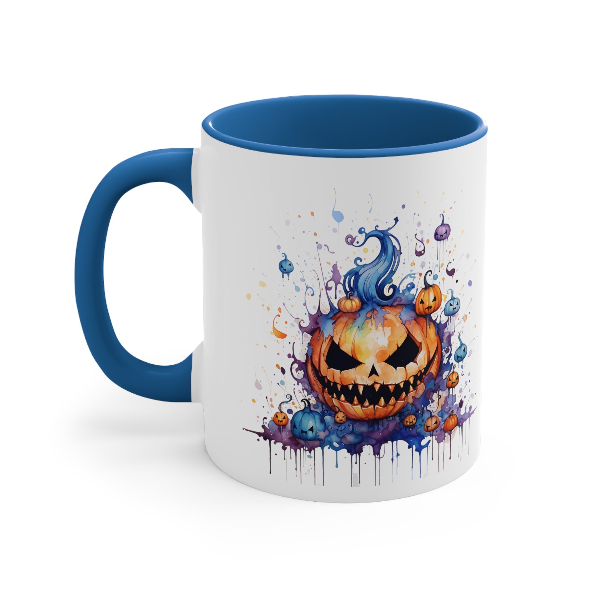 Angry Pumpkin Art Mug, 11oz