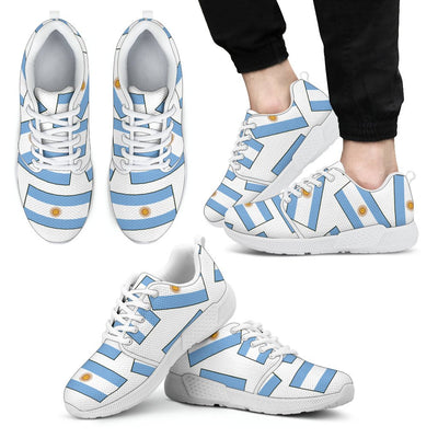 ARGENTINA'S PRIDE! Argentina's FLAGSHOE - Men's Athletic Sneaker (white lace) - Carbone's Marketplace