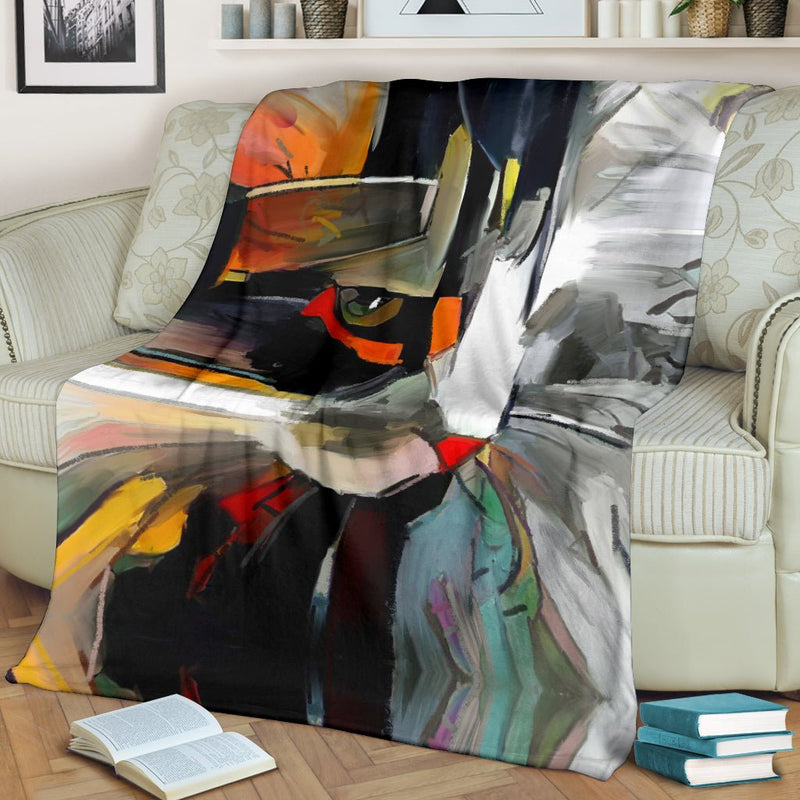 Art Cat Blanket - Carbone&